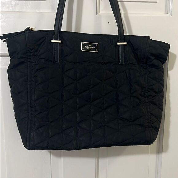 kate spade Handbags - Kate Spade Black Quilted Tote